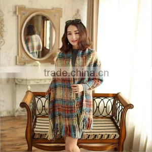 Custom Made Cotton Voile Big Suqare Shawl Scarf for Ladies thumbnail-2