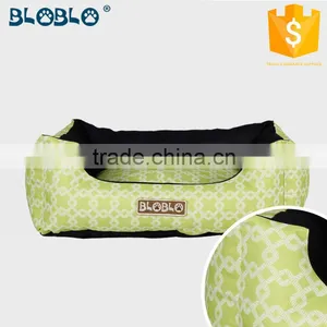 The Newest Design Dog Bed With Green and Black Color With White Lines thumbnail-1