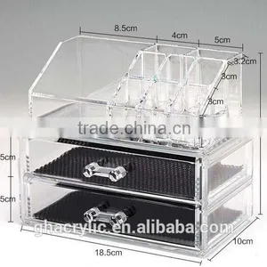 Clear Color Acrylic Make up Brush Set Make up Case thumbnail-1
