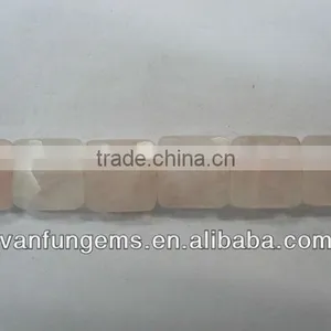 Chinese Rose Quartz Faceted Coin thumbnail-1