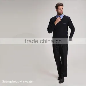 High Quality Mens Winter Knitted Black Sweater Work Wear Security Guard Uniform thumbnail-5