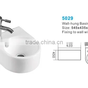Wall Hung Basin and Sink for Hotel Bathroom Project thumbnail-5