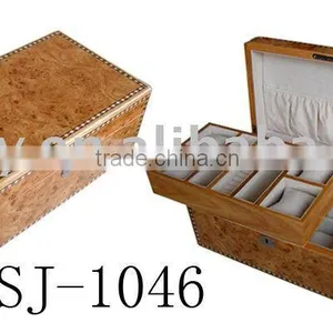 Double Layers Wooden Jewellry Box thumbnail-1
