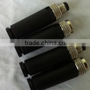 M12 Female Male Cable Connector 4 Poles 4 Pins, M12 Straight Angled Moulded Cable Connector (IBEST) Quality Choice thumbnail-6
