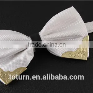 Stylish Unisex Blank Silk Ties Bow Ties Party Supplies thumbnail-2
