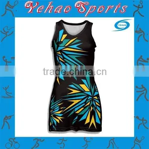 Full Sublimation Netball Dress With Stylish Pattern thumbnail-1
