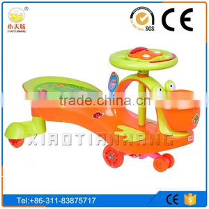 Simple Style Child Waggle Car With Mute PU Glittering Wheels, Passed CE, EN71, SGS Test, Kids Swaying Bike thumbnail-1
