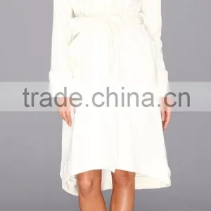 Wholesale Long Sleeve Warm Plain Women's Cotton Bathrobe thumbnail-4
