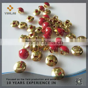 Round Metal Button With Pearl thumbnail-2
