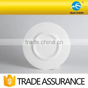 Big White Round Ceramic Tray for Hotel thumbnail-2