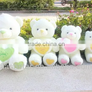 Lovely Romantic Polar Bear With Love Heart/stuffed Plush Toy Lovely Teddy Bear thumbnail-1