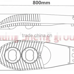 Road Lighting Engineering Aluminum Die Casting High Power 100W/120W/160W/200W COB LED Street Light Housing Lamp thumbnail-6