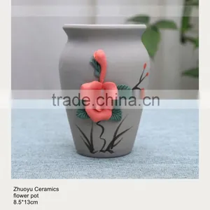 Flower Pot With Hand Craft Flower thumbnail-1