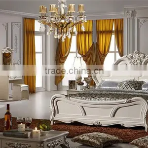 Solid Wood Bedroom Furniture Triple Bunk Bed Wholesale Italian Furniture thumbnail-4