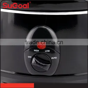 3.5L Black Outer SS Ceramic Slow Cooker for France Market thumbnail-3
