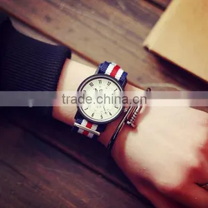 Retro Unisex Watch, Boyfriend Watch, Nylon Watchband, Antique, Brass Watch, Unique Watches, Vintage Style Leather Watch thumbnail-6