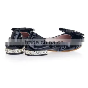 Patent With Glitter Flat Women Shoes Factory Price Wholesales thumbnail-5
