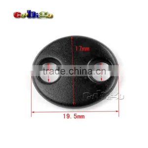 5/32"(4mm) Hole Soft Sliding Connecter Buckle Cord Lock Stopper Shoelaces Paracord #FLS227-B thumbnail-1