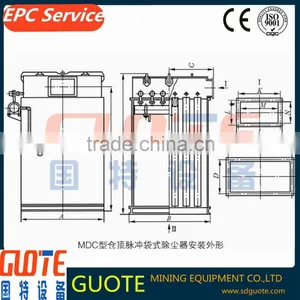 MDC Pulse Bag Type Dust Collector for Fabric and Saw Powder thumbnail-5