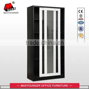 High Quality KD Structure Sliding Glass Door Filing Cabinet thumbnail-1