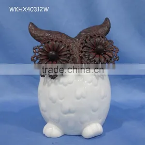 Candy Holder for Kids Decoration White Owl for Sale thumbnail-1