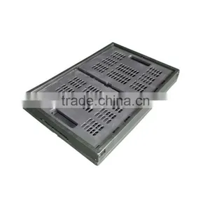 Foldable L525xW355xH270mm Logistic Plastic Crate thumbnail-3