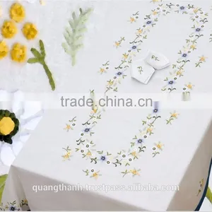 Hand Embroidery Table Cloth ,table Linen thumbnail-1