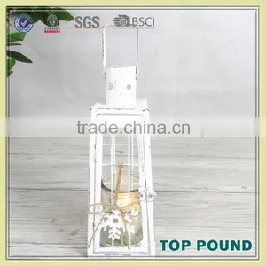 China Supplier Metal And Glass Free Standing Candle Lantern thumbnail-1