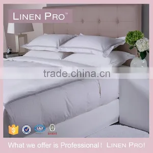 Linen Pro Full Size Plain Embroider Pure Cotton Hotel Linen Bedding Set thumbnail-3