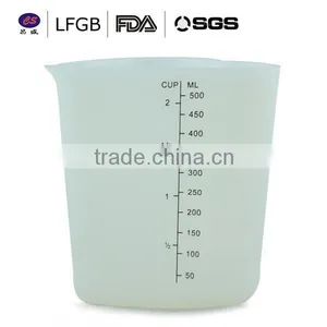 2014 New Design Fashionable Customized Factory Price Heart Shape Silicone Cup thumbnail-1