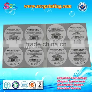 China Factory Supply Adhesive Silver Foil Sticker Label , Barcode Label Sticker , Labels and Stickers thumbnail-1