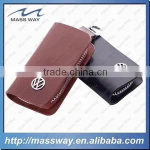 Promotional Fashion Zippered Custom Leather Car Key Cover Quality Choice thumbnail-3