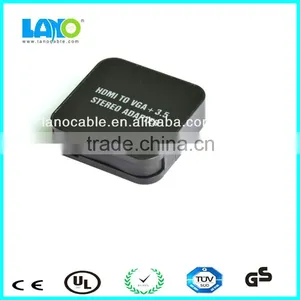 HDMI Male To VGA Female Video Cable Cord Converter Adapter 1080P For PC Black 19023 thumbnail-1