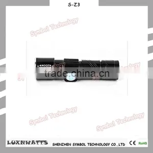 Zoomable 3 Light Mode Portable Rechargeable USB Charging Led Flashlight thumbnail-3