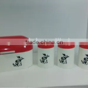 High Quality Colorful Bread Box and Canister Set thumbnail-1