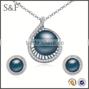 NEW Fashion African Beads Dubai Gold Jewelry Pearl Set thumbnail-1