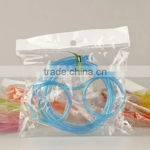 New Design Kids Glasses Straw/DIY Plastic Glasses Straw thumbnail-3