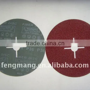 4"round Hole Aluminium Oxide Abrasive Fiber Disc thumbnail-3