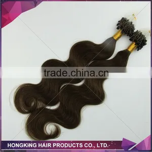 Cheap Real Human Hair Extensions Micro Loop Hair Extension Micro Links Hair Extension thumbnail-1