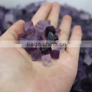 Purple Color Rough Fluorite Quartz Tumble Stone thumbnail-3