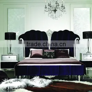 New Classical European Style Bedroom Furniture Set Bed Bedside Table Royal Chair thumbnail-1