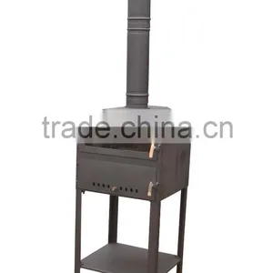 2016 New Steel Pizza Stove China Wood Burning Fireplace With Oven for Wholesale thumbnail-3