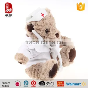 Wholesale Stuffed Animals Wearing Clothes Teddy Bear Doctor thumbnail-2