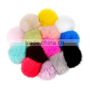 Brand New Rabbit Fur Ball Keychain With High Quality thumbnail-6