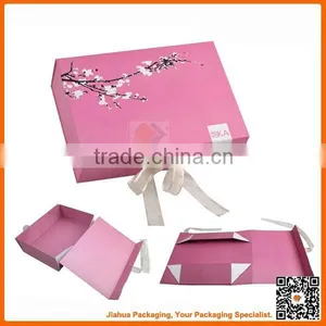 Foldable Living Box Foldable Home Storage Box With Ribbon Closure thumbnail-1