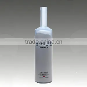 Hot Selling Boston Shape Liquor Bottles Fancy Frosted Beverage Bottle Spray Printing Bottles thumbnail-5