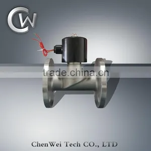2WBF Stainless Steel Water Solenoid Valve With Flange thumbnail-2