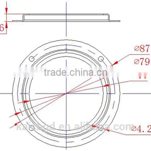 66mm 45 Degree Optical Instrument Led Glass Lens for LED High Bay Light KC66-1 thumbnail-3