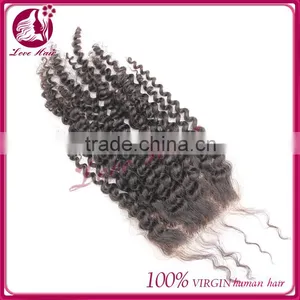 Kinky Curl Lace Closure 100% Indian Virgin Hair Unprocessed Human Virgin Hair Top Closure thumbnail-3
