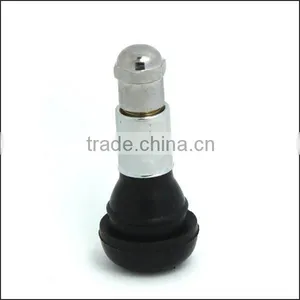 TR#413C Chromed Sleeve & Cap Snap-in Tubeless Tire Valves thumbnail-1
